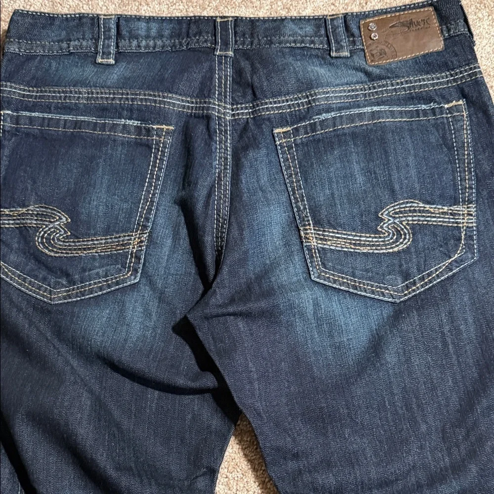 Silver Jeans Indigo Wash Straight Leg Denim#069 - Picture 5 of 14
